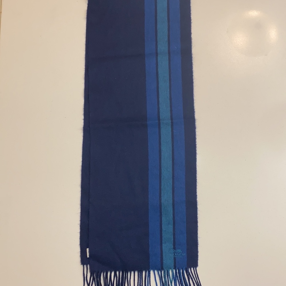 Wool Cashmere Coach Scarf - Picture 3 of 3